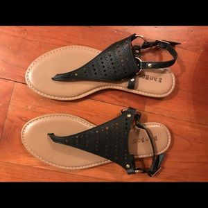 Black sandals- never worn.
